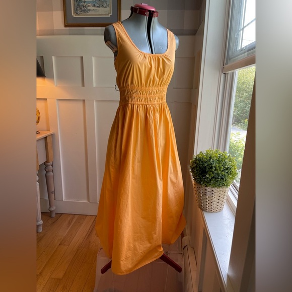 LOFT Bright Orange High Low Dress - Picture 6 of 8